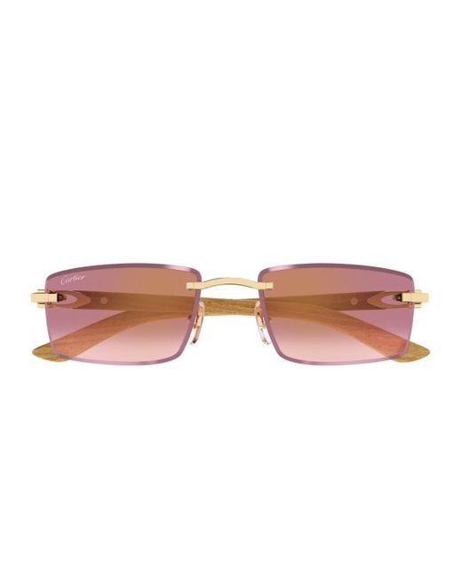 Cartier Pink Ct0582S Décor C Allongé De Sunglasses for men