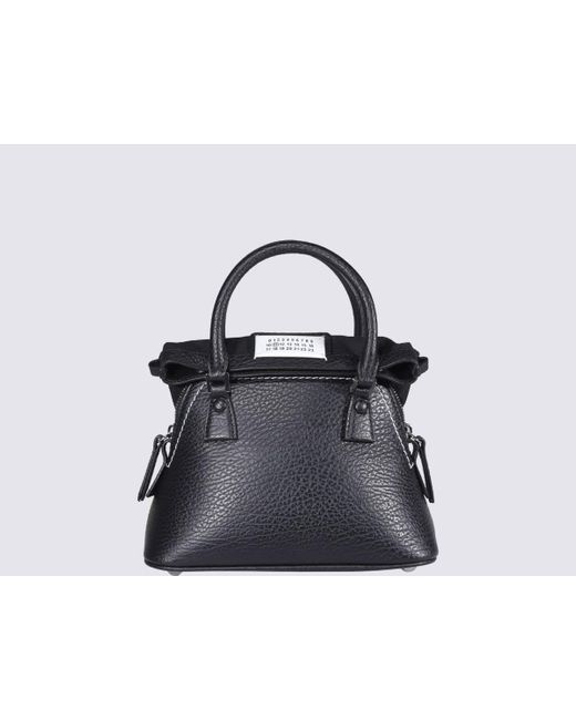 Maison Margiela Black Leather 5ac Mini Shoulder Bag