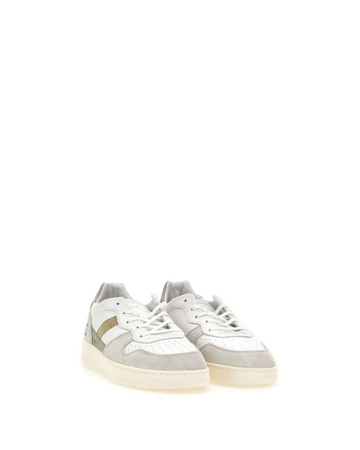 Date White Court 2.0 Vintage Leather Sneakers for men