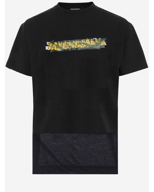 Balenciaga Black T-Shirt Cotton T-Shirts & Jerseys