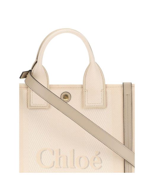 Chloé Natural Beige Cotton Handbag