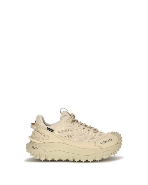 Moncler White Sneakers Trailgrip Apex Craft Gtx Calf Leather Trainers