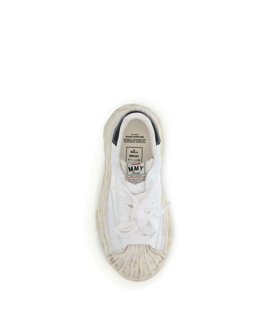 Maison Mihara Yasuhiro White Blakey Sneakers Upper: Fabric; Sole: Rubber