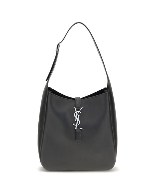 Saint Laurent Black Le 5 À 7 Shoulder Bag Calf Leather Bos Taurus