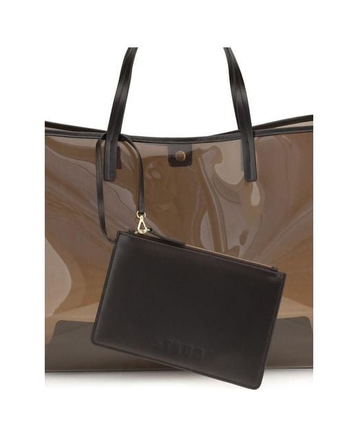 Staud Brown Pvc Handbag Bag