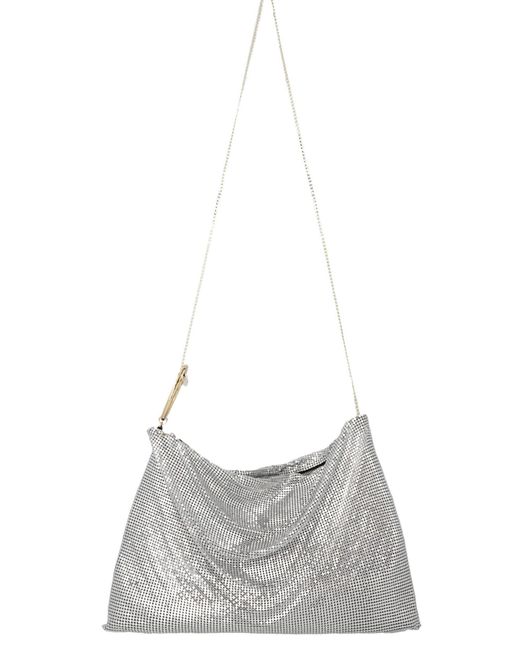 Paco Rabanne Hobo Crossbody Bag in Silver (Metallic) | Lyst