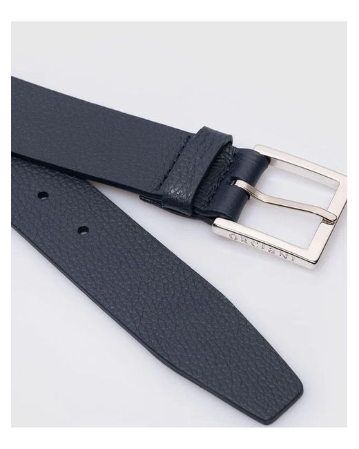 Orciani Blue Leather Belt for men