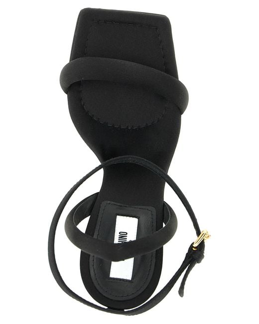 Moschino Black Ankle Strap Heels