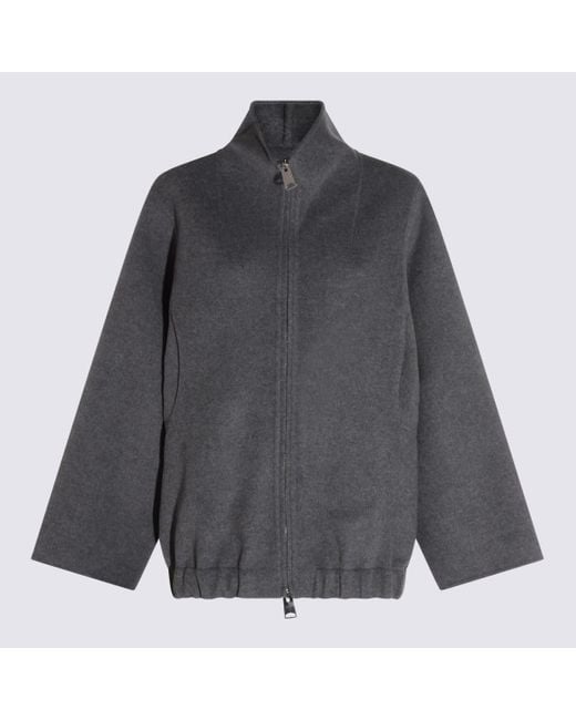 Khaite Gray Wool Coat