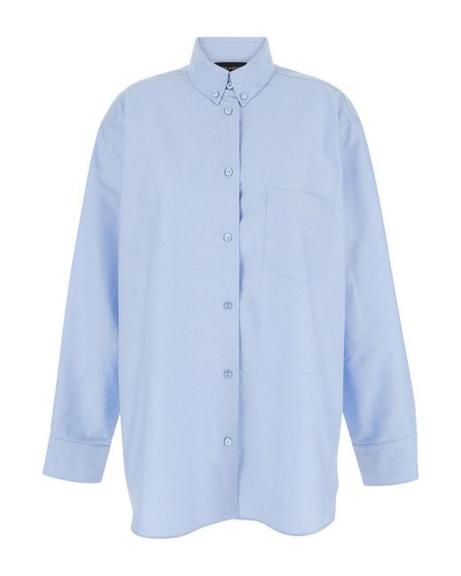 ANDAMANE Blue Shirt With Buttons