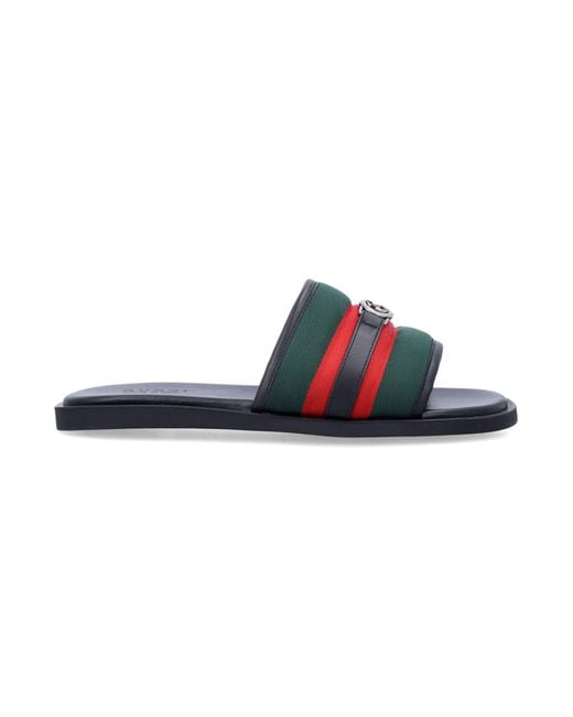Gucci Blue Interlocking G Slide Sandal for men