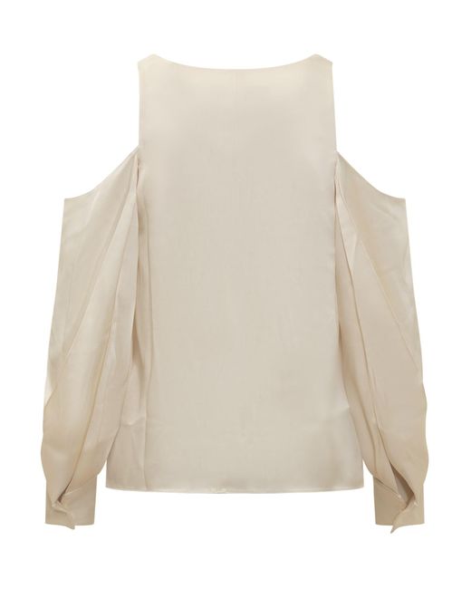 J.W. Anderson Natural Twisted Shoulder Top