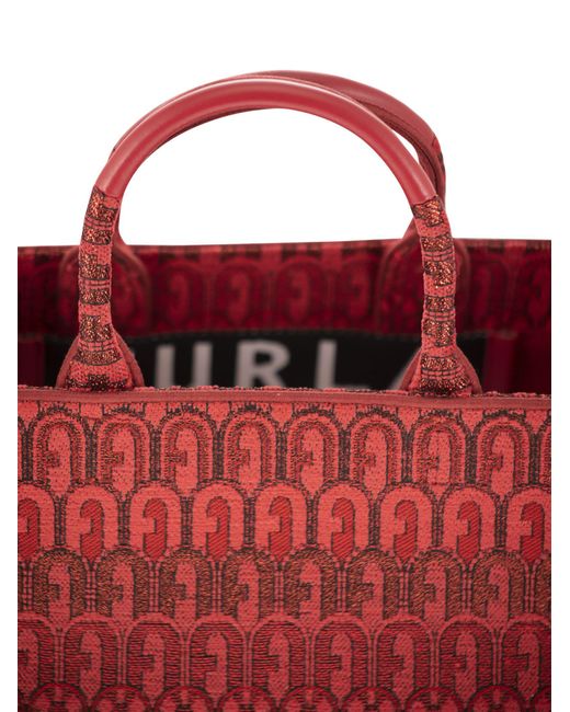 Furla Red Opportunity Tote Bag Small