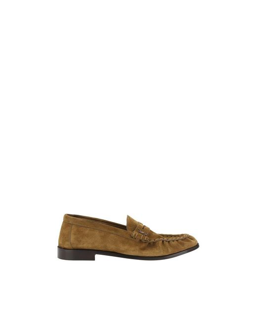 Saint Laurent Natural Brown Calf Leather Bos Taurus Slip for men