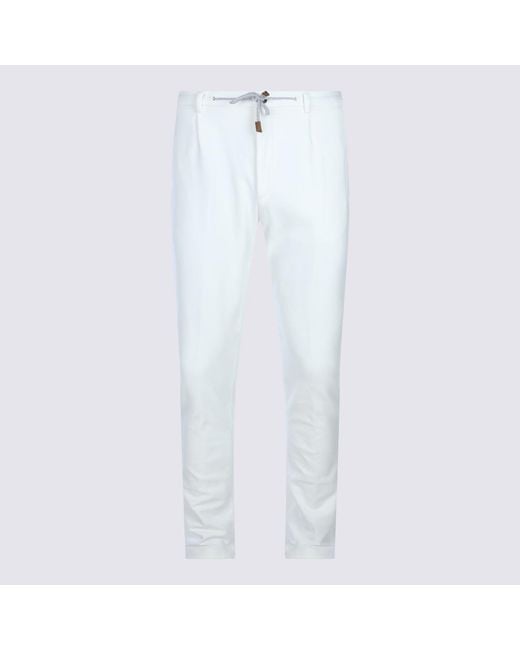Eleventy White Trousers Co Pa Ea for men