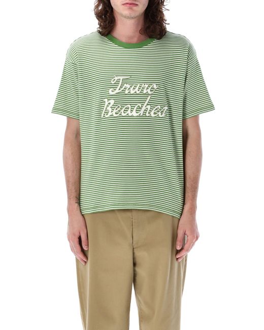 Bode Green Truro Stripes T-Shirt for men
