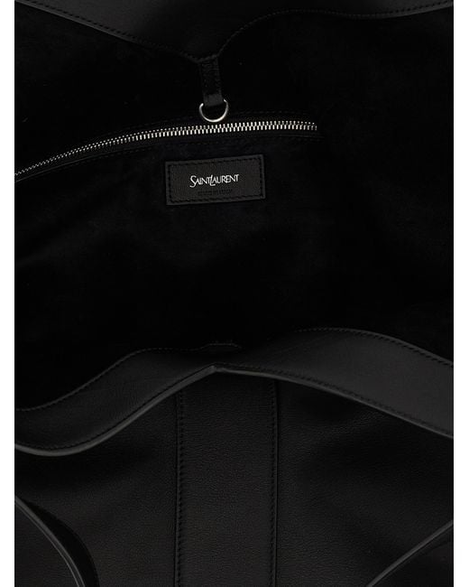 Saint Laurent Black 'Y' Large Shopping Bag for men