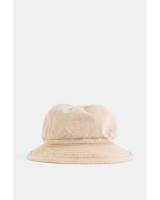TAIGA TAKAHASHI Natural Yakusugi Cedar-Dyed Cotton Military Hat for men