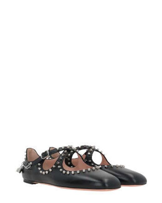 Bally Black Stud-detailed Flat Shoes