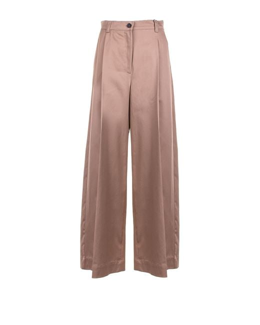Weekend by Maxmara Brown Wide Leg Trousers