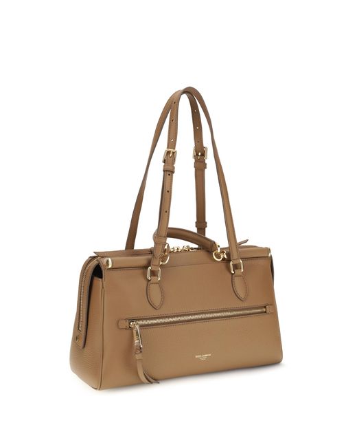 Dolce & Gabbana Natural Odissea Shoulder Bag Calf Leather Bos Taurus
