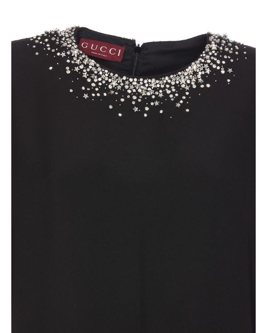 Gucci Black Crystals Dress