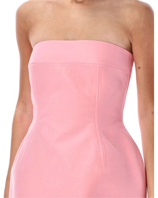 Marni Pink Cady Mini Dress