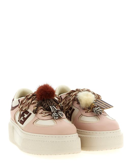 Fendi Brown Match Sneakers