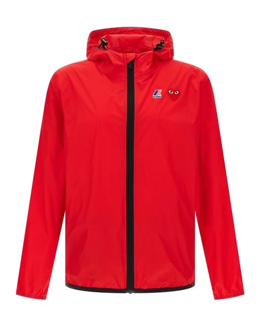 COMME DES GARÇONS PLAY Red X K Way Jacket