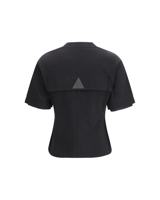 Moncler Black Cotton T-Shirt Cotton; Elastane T-Shirts