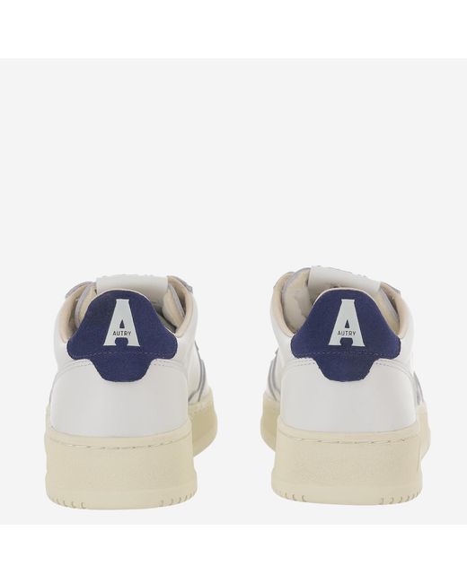 Autry White Sneakers Medalist Low Leather Trainers for men