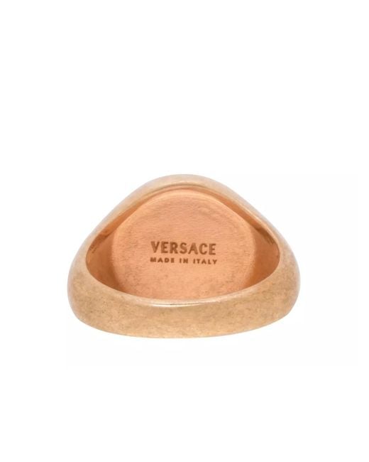Versace Natural La Medusa Tribute Logo Ring Accessories Jewelry