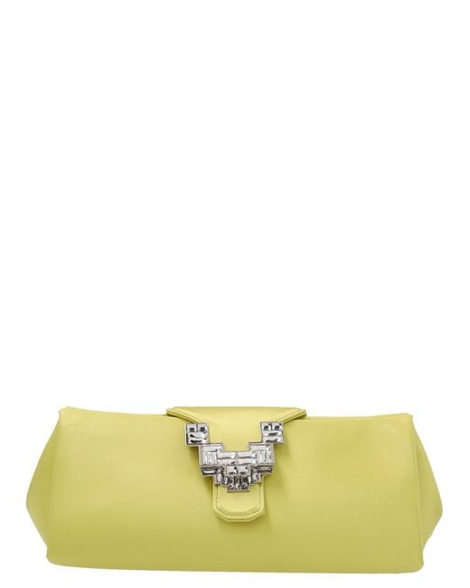 Rodo Yellow Anthea Clutch Bag
