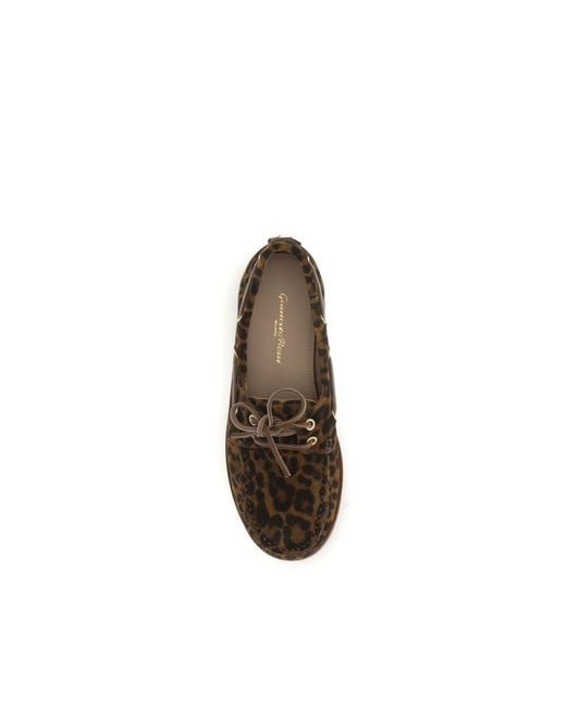 Gianvito Rossi Brown Boat Shoes