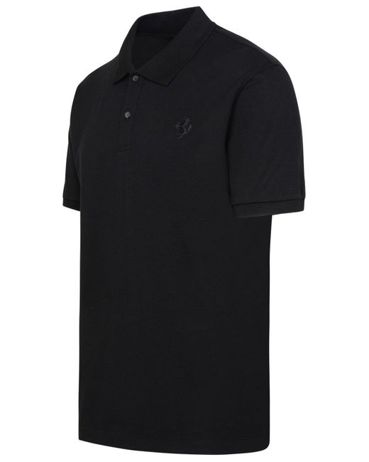 Ferrari Black Polo Shirt for men