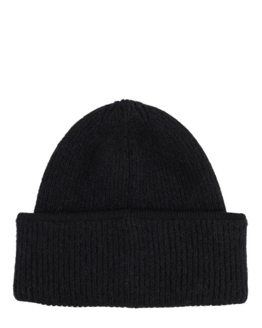 Jacquemus Black Grosgrain Cap Alpaca Wool Hat