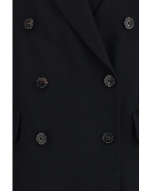 Dries Van Noten Black Long Wool Coat Merino