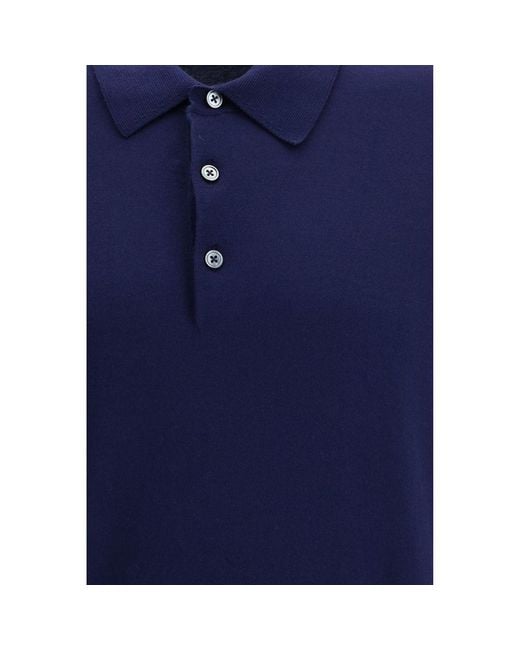 Tom Ford Blue Cotton Polo Shirt for men