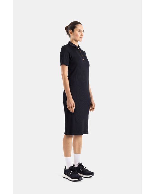Moncler Blue Midi Polo Dress