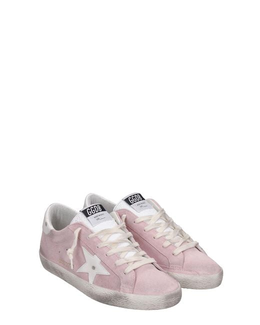 Golden goose superstar sneakers on sale pink