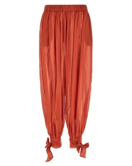 ANDAMANE Red Noor Pants Cotton