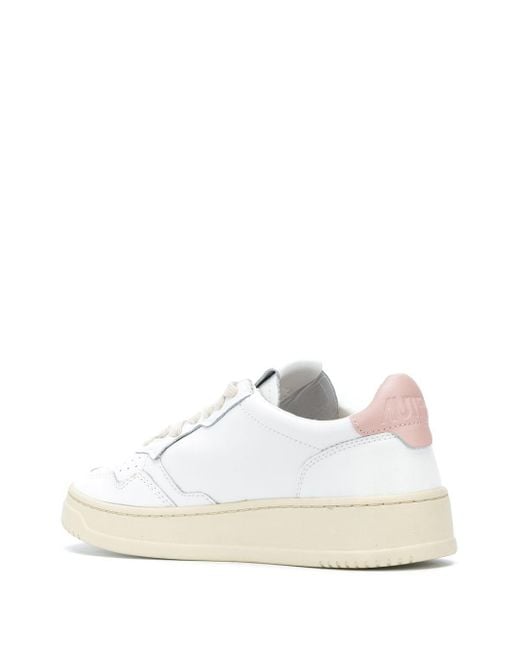Autry White Soft Leather Medalist Sneakers