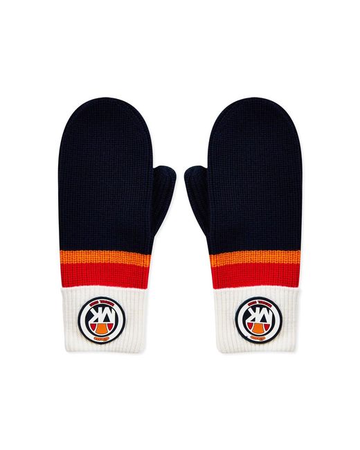 Michael Kors Blue X Ellesse Logo Mittens Gloves