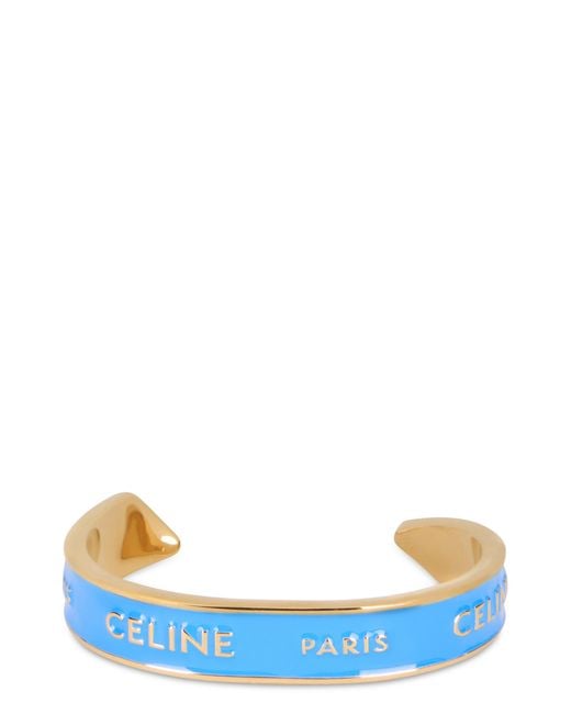 Céline Blue Bracelet Rigid With Enamel Brass Bracelets