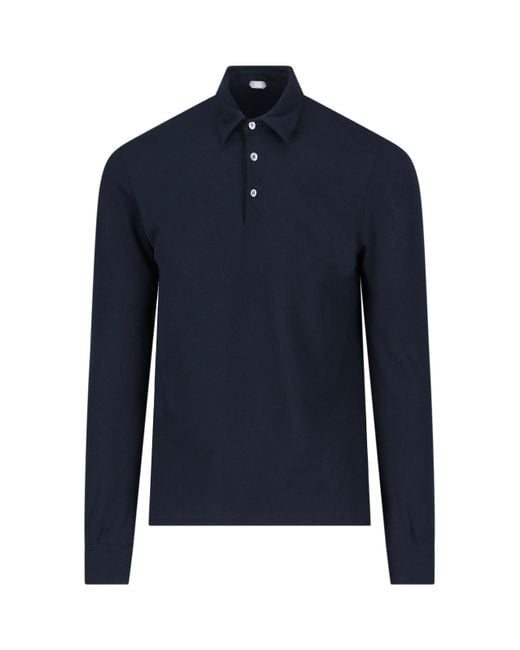 Zanone Blue Polo Shirt for men