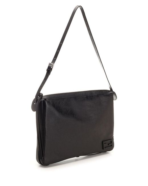 Fendi Black Simply Large Shoulder Bag