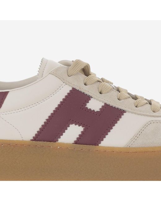 Hogan Brown Sneakers H698 Leather Trainers