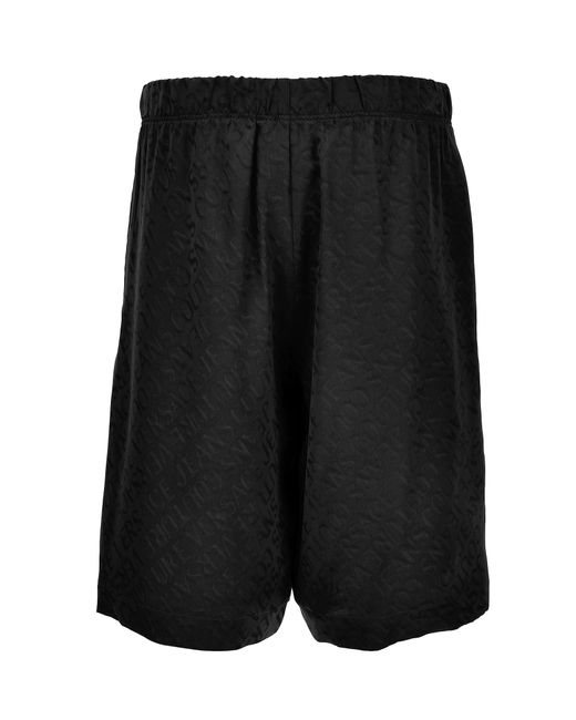 Versace Black Jeans Couture Bermuda Shorts for men