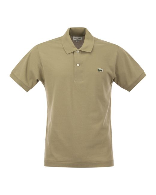 Lacoste Green Classic Fit Cotton Pique Polo Shirt for men