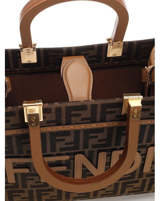 Fendi Black Sunshine Medium Handbag